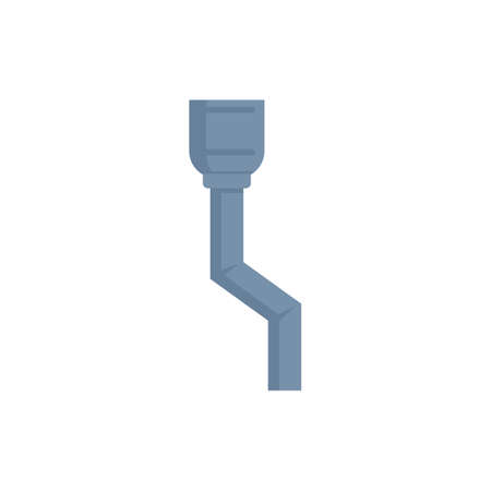 Maintenance gutter icon flat isolated vectorのイラスト素材