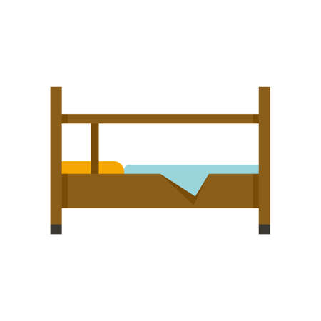 Measles bed icon flat isolated vectorのイラスト素材