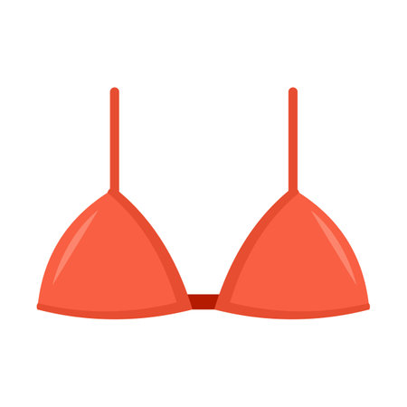 Brassiere bra icon flat isolated vectorのイラスト素材