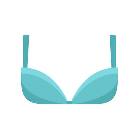 Girl bra icon flat isolated vectorのイラスト素材
