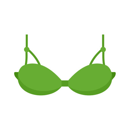 Bikini bra icon flat isolated vectorのイラスト素材