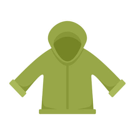 Fisherman jacket icon flat isolated vectorのイラスト素材