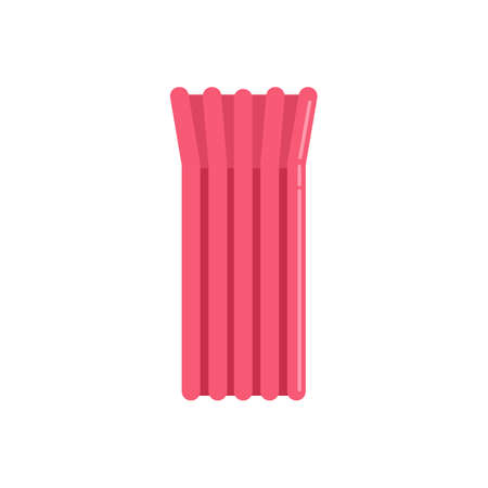 Holiday inflatable mattress icon flat isolated vectorのイラスト素材