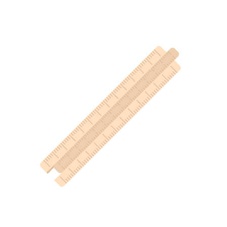 Ruler icon flat isolated vectorのイラスト素材