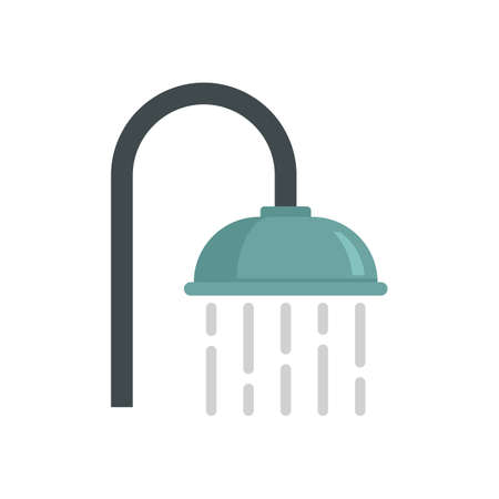 Room service shower icon flat isolated vectorのイラスト素材