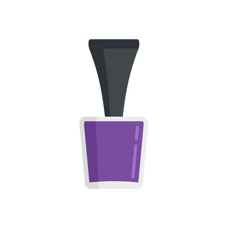 Manicurist polish bottle icon flat isolated vectorのイラスト素材