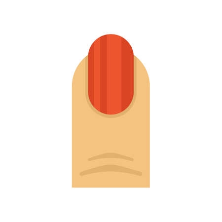 Nail salon polish icon flat isolated vectorのイラスト素材