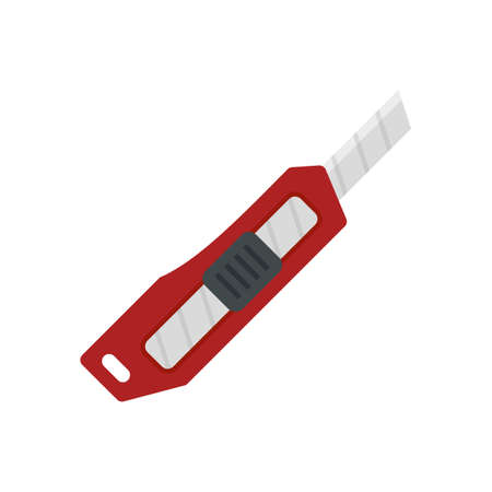 Cutter sharp icon flat isolated vectorのイラスト素材