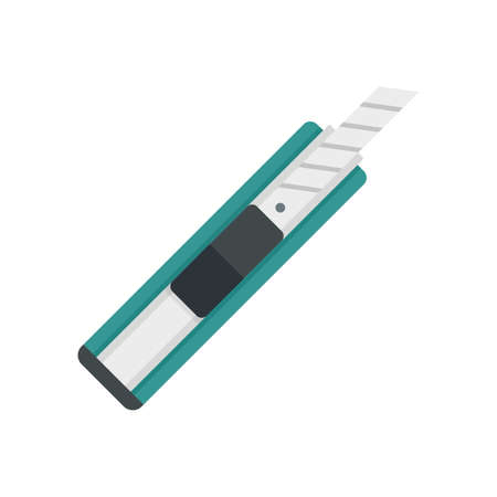 Cutter office icon flat isolated vectorのイラスト素材