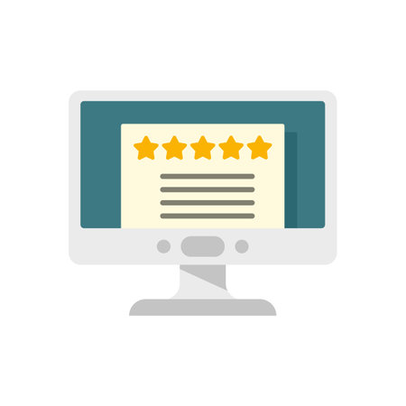 Online pr specialist icon flat isolated vectorのイラスト素材