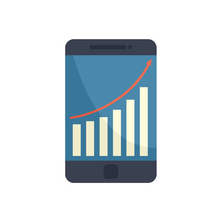 Product manager smartphone icon flat isolated vectorのイラスト素材