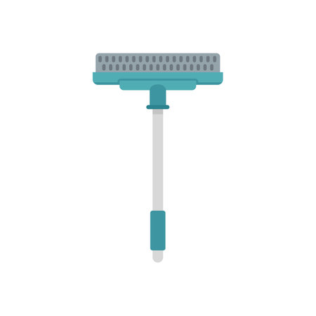 Cleaning sponge mop icon flat isolated vectorのイラスト素材