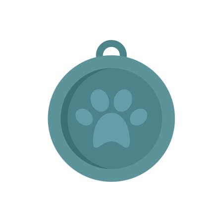 Dog medal icon flat isolated vectorのイラスト素材