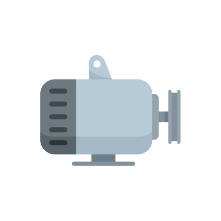 Car generator icon flat isolated vectorのイラスト素材