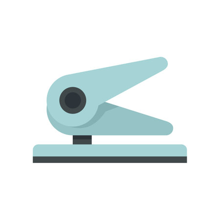 Paper punch icon flat isolated vectorのイラスト素材