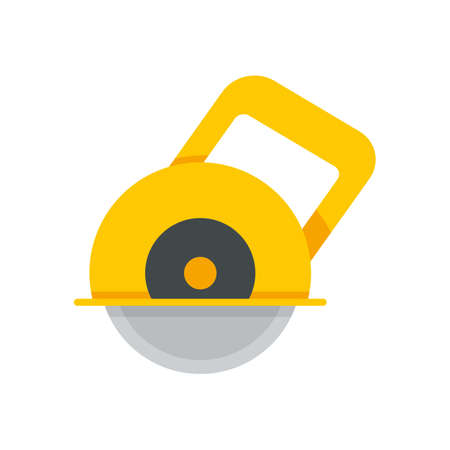 Circular saw icon flat isolated vectorのイラスト素材