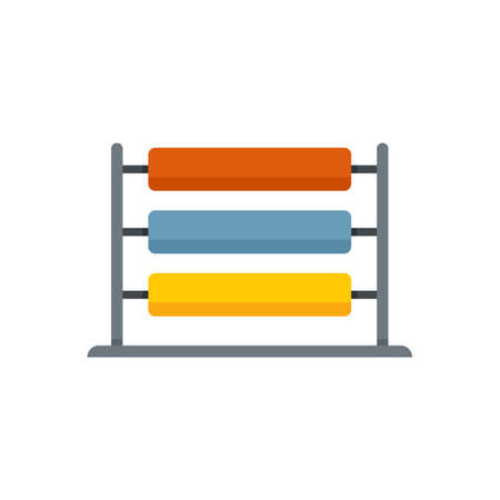 Wool thread production icon flat isolated vectorのイラスト素材