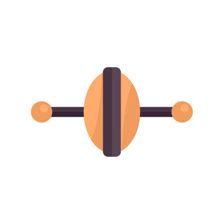 Abs wheel icon flat isolated vectorのイラスト素材