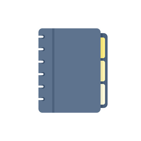 Syllabus planner icon flat isolated vectorのイラスト素材