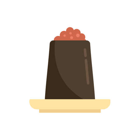 Molecular cuisine dinner icon flat isolated vectorのイラスト素材