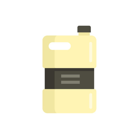 Bio fertilizer canister icon flat isolated vectorのイラスト素材
