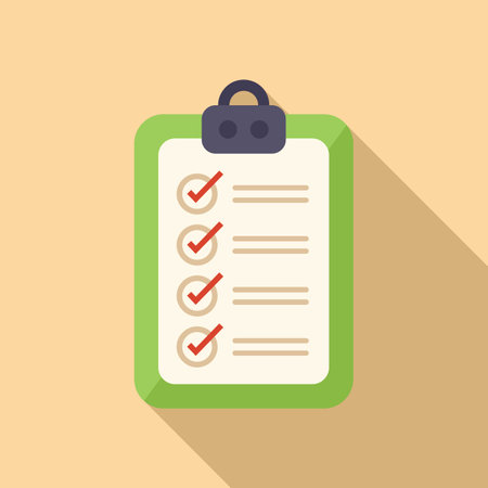 To do list icon flat vector. Work artworkのイラスト素材