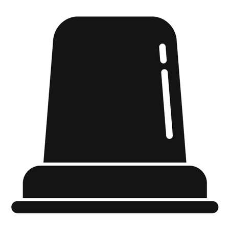 Rescuer flasher icon simple vector. Emergency alarmのイラスト素材