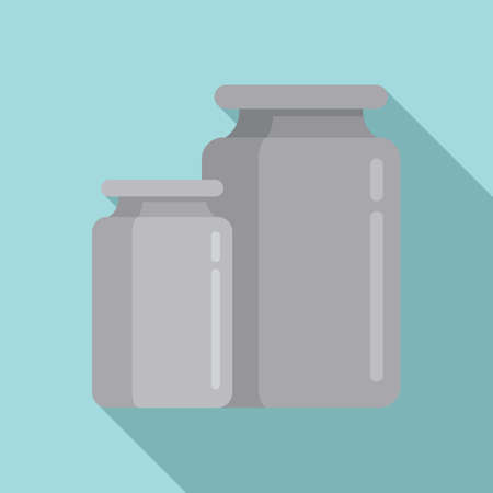 Scales weights icon flat vector. Scale balanceのイラスト素材