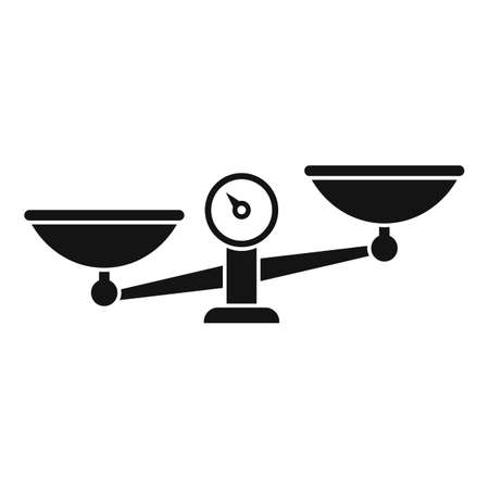 Scale comparison icon simple vector. Equal ideaのイラスト素材