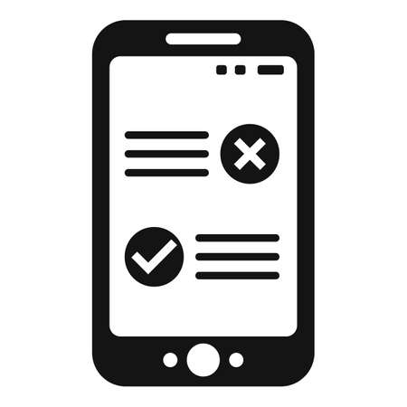 Tablet compare icon simple vector. Scale balanceのイラスト素材