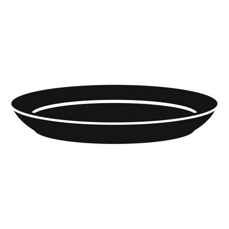 Table plate icon simple vector. Dish plateのイラスト素材