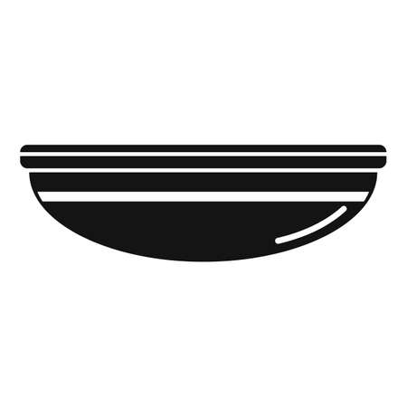 Dining plate icon simple vector. Lunch plateのイラスト素材