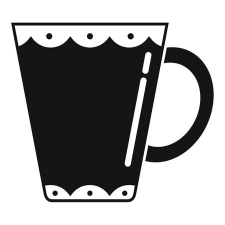 Warm mug icon simple vector. Hot ceramicのイラスト素材