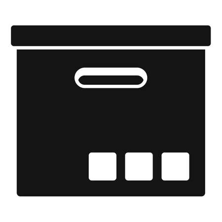 Shipping box icon simple vector. Delivery packageのイラスト素材