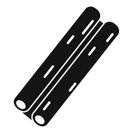 Cinamon spice icon simple vector. Cinnamon stickのイラスト素材
