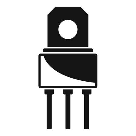 Voltage phototransistor icon simple vector. Electric regulatorのイラスト素材