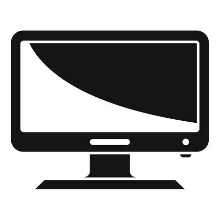 Web monitor icon simple vector. Screen computerのイラスト素材