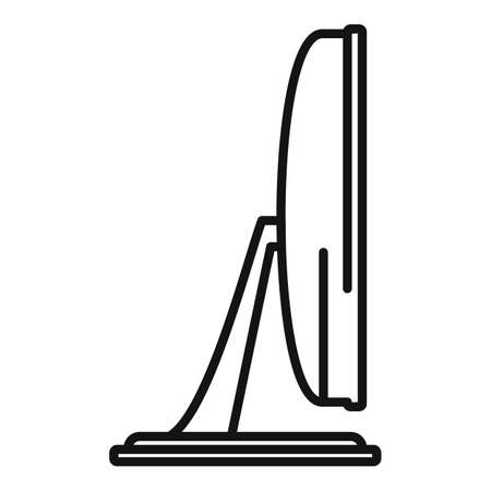 Monitor screen icon outline vector. Pc displayのイラスト素材