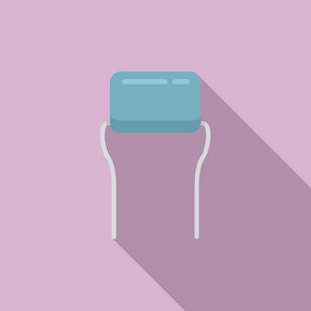 Anode diode icon flat vector. Semiconductor componentのイラスト素材