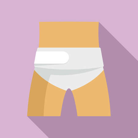 Low body bandage icon flat vector. Hand accidentのイラスト素材