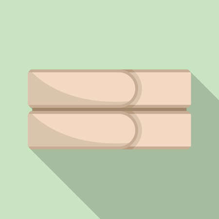 Bandage icon flat vector. Broken fractureのイラスト素材