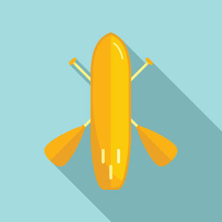 River sup board icon flat vector. Surf stand upのイラスト素材