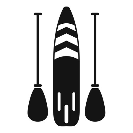 Sup paddleboard icon simple vector. Paddle boardのイラスト素材