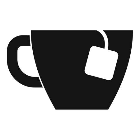 Tea bag cup icon simple vector. Hot drinkのイラスト素材