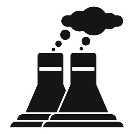 Power factory energy icon simple vector. Global earthのイラスト素材