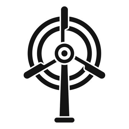 Wind energy icon simple vector. Climate warmingのイラスト素材