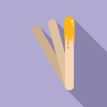 Wax stick icon flat vector. Seal stampのイラスト素材