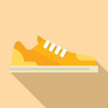 Sale sneaker icon flat vector. Sport shoeのイラスト素材