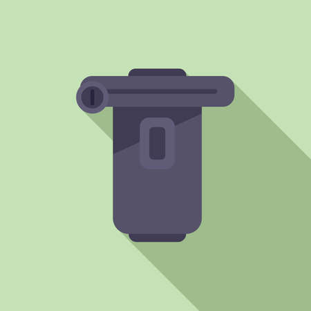 Pool pump icon flat vector. Repair serviceのイラスト素材