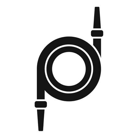 Hose pool icon simple vector. Cleaning poolのイラスト素材